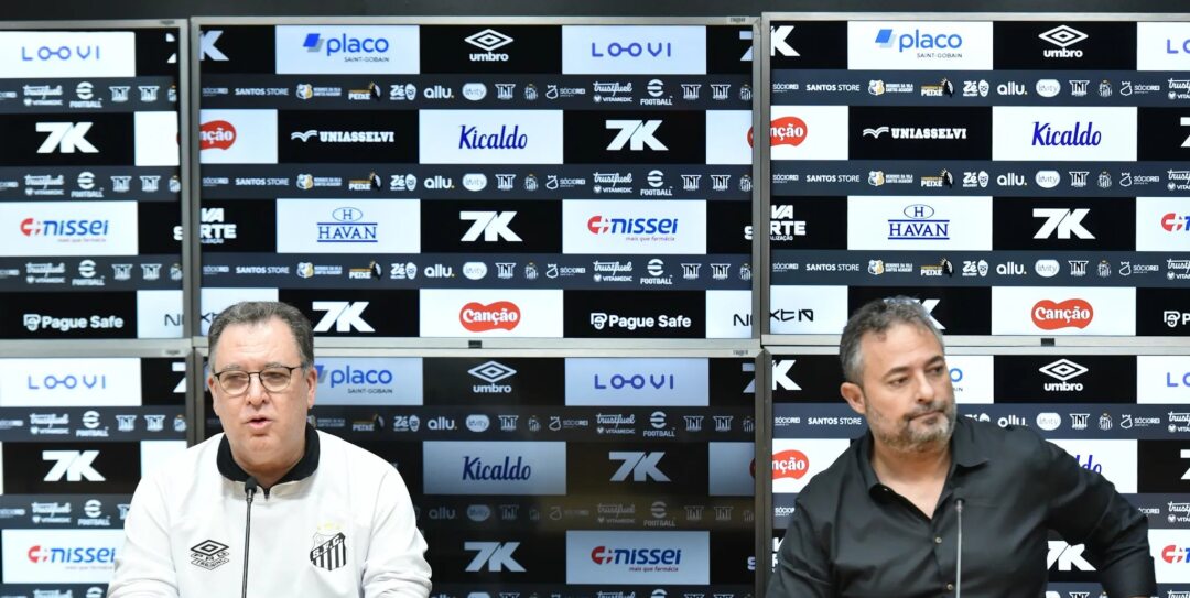 Santos definirá futuro de Vojvoda e Alexandre Mattos depois do jogo contra o Velo Clube - Imagem do artigo original