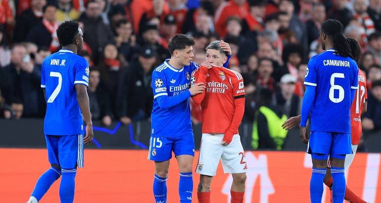 Depoimentos podem levar à punição de Prestianni por ofensa racial a Vinicius Jr. - Imagem do artigo original