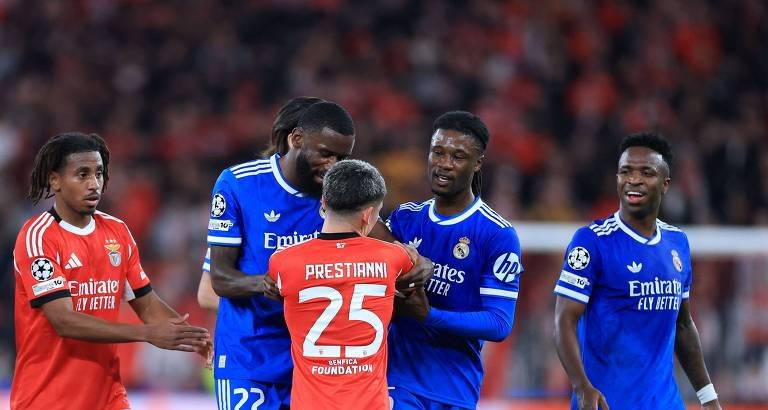Uefa afasta Prestianni por um jogo após acusação de injúria racial contra Vinicius Junior - Imagem do artigo original