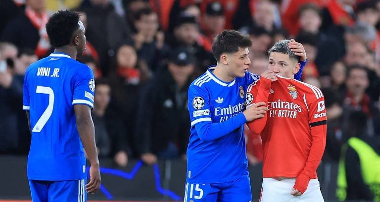 Benfica nega que Prestianni tenha admitido injúria racista contra Vinicius Junior - Imagem do artigo original