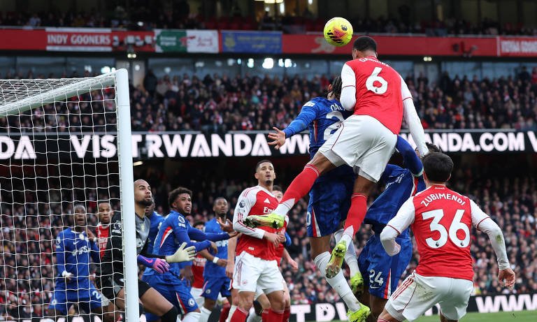 Bolas paradas ganham protagonismo e impulsionam rendimento do Arsenal na Premier League - Imagem do artigo original