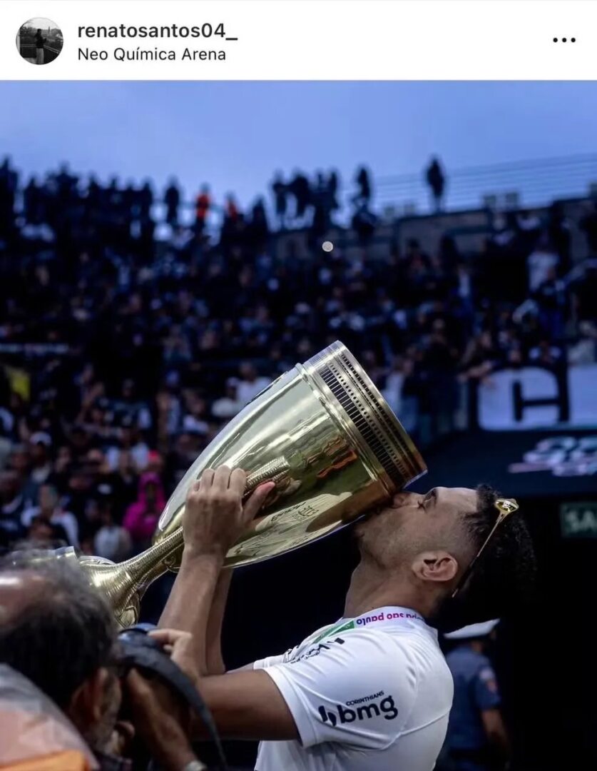 Corinthians afasta zagueiro Renato, que treina separado enquanto aguarda propostas - Imagem do artigo original