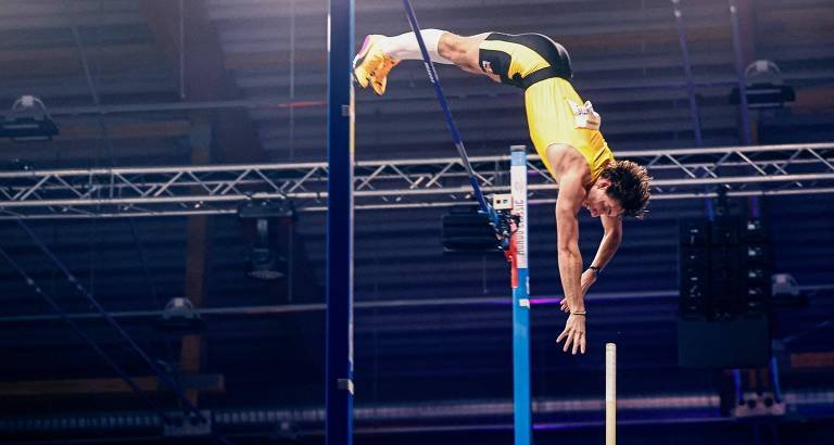 Duplantis eleva recorde mundial do salto com vara a 6,31 m em Uppsala - Imagem do artigo original