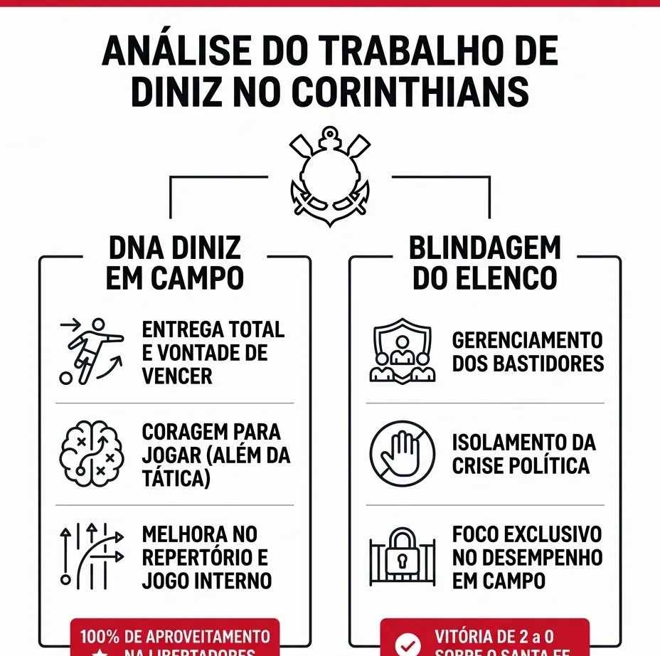 Diniz vê “DNA corintiano” em campo e diz ter blindado elenco após protestos - Imagem do artigo original