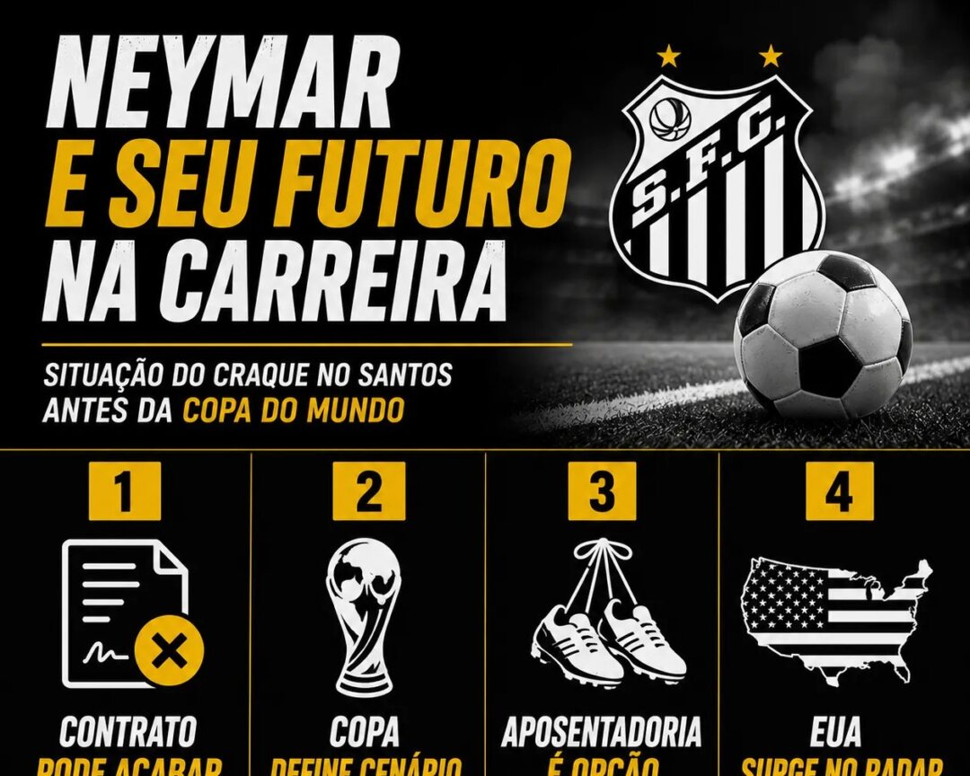 Neymar pode deixar o Santos antes da Copa e coloca convocação na berlinda - Imagem do artigo original